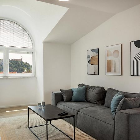 Luxe Penthouse With A Castle View Laibach Exterior foto