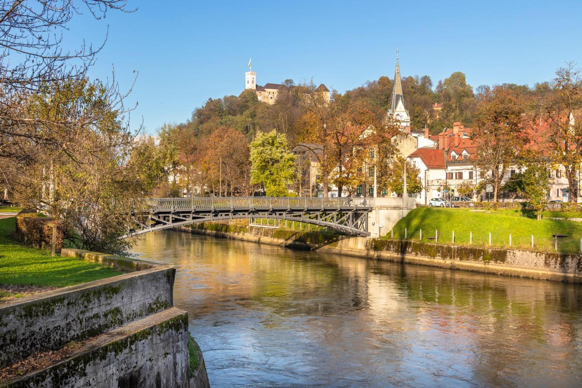 Luxe Penthouse With A Castle View Laibach Exterior foto
